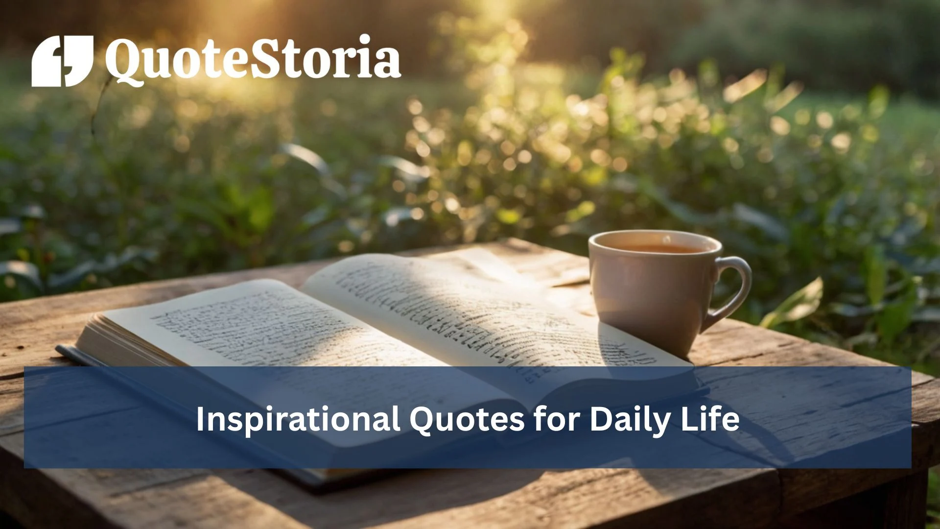 Serene morning scene with sunlight and journal, symbolizing daily inspiration and mindful reflection.