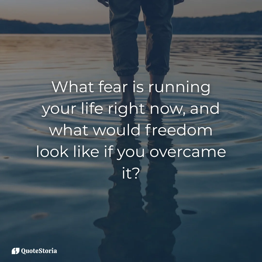 "Reflection on fear and freedom inspired by Aristotle quote."