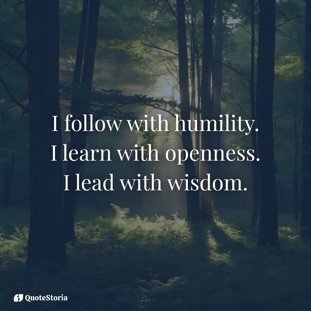 "Affirmation image: Following well strengthens leadership, inspired by Aristotle."