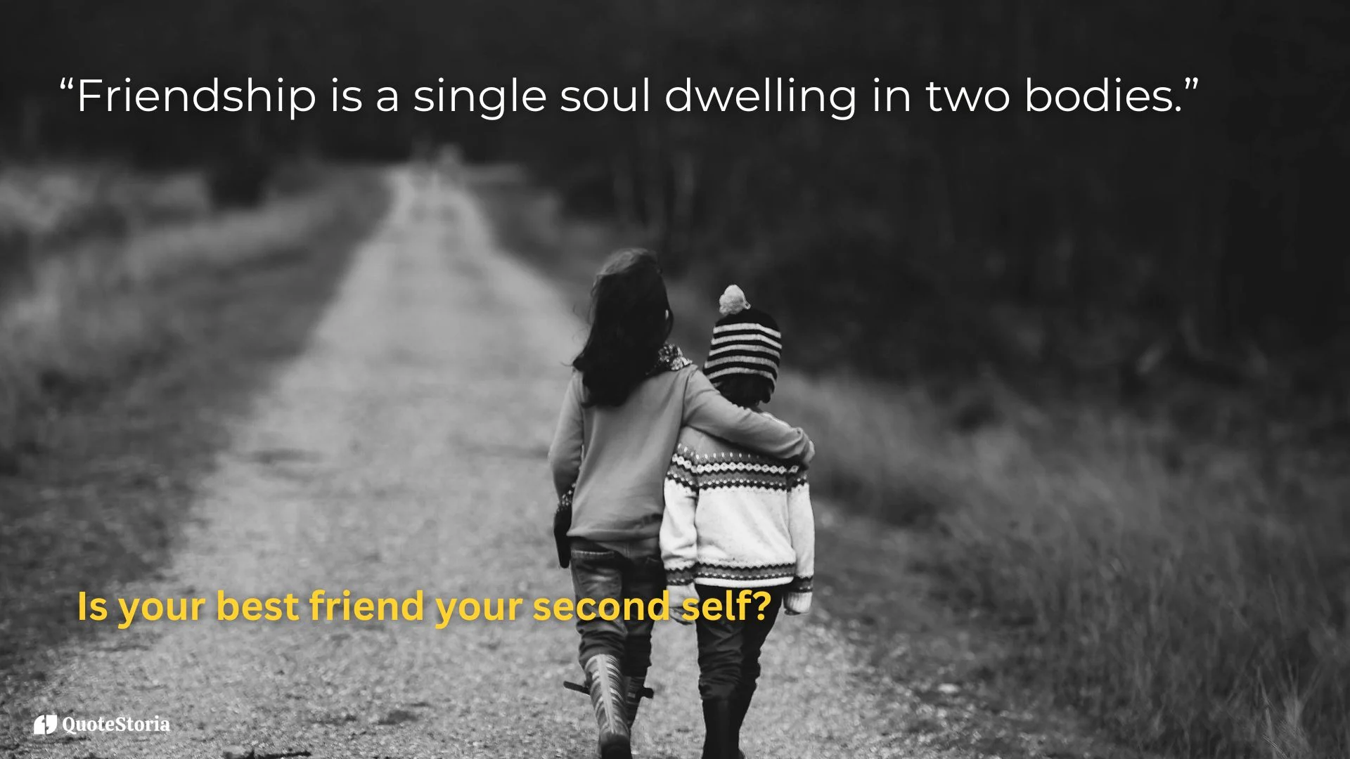 Aristotle quote featured image: "Friendship is a single soul dwelling in two bodies."