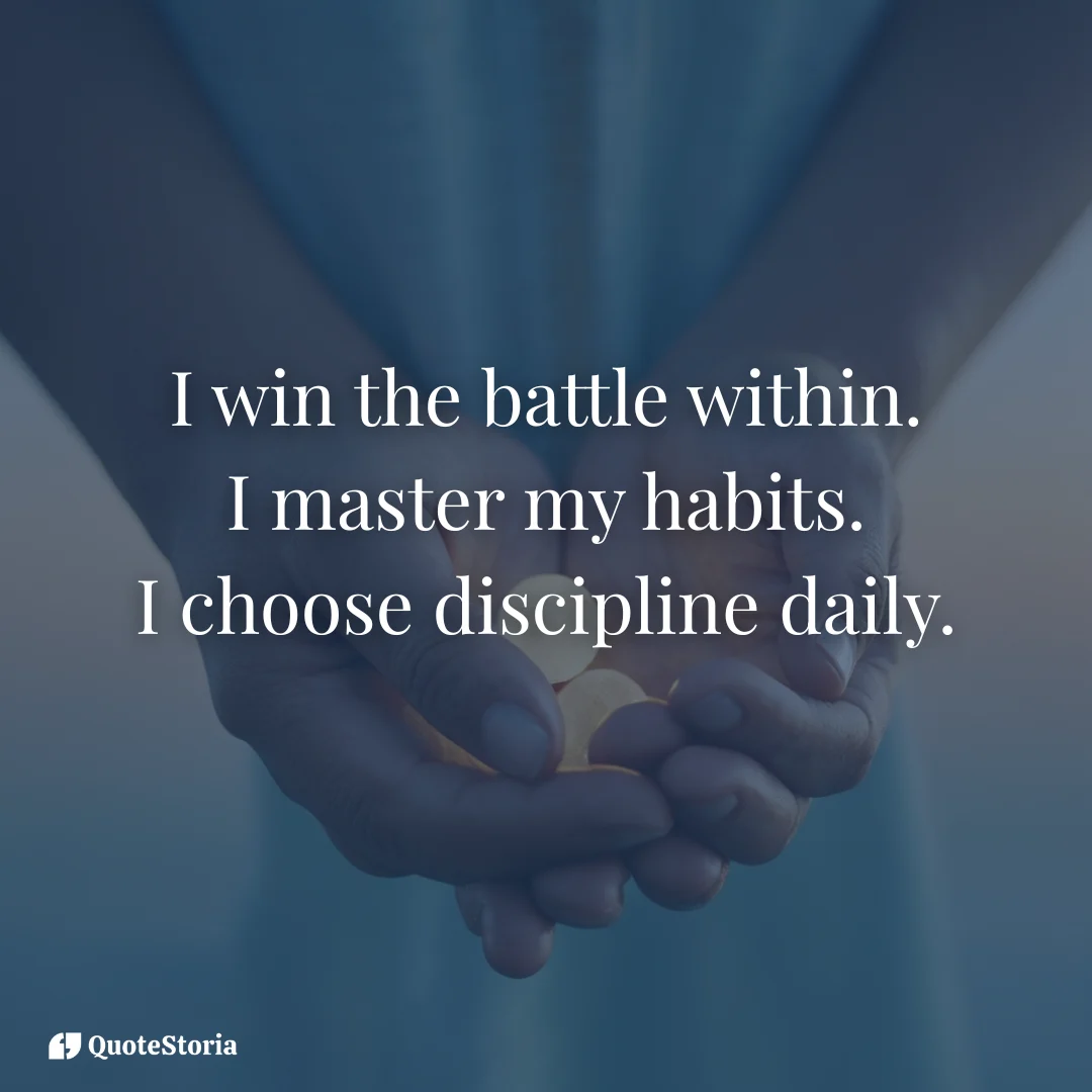 "Affirmation image of victory within, inspired by Aristotle’s hardest victory quote."