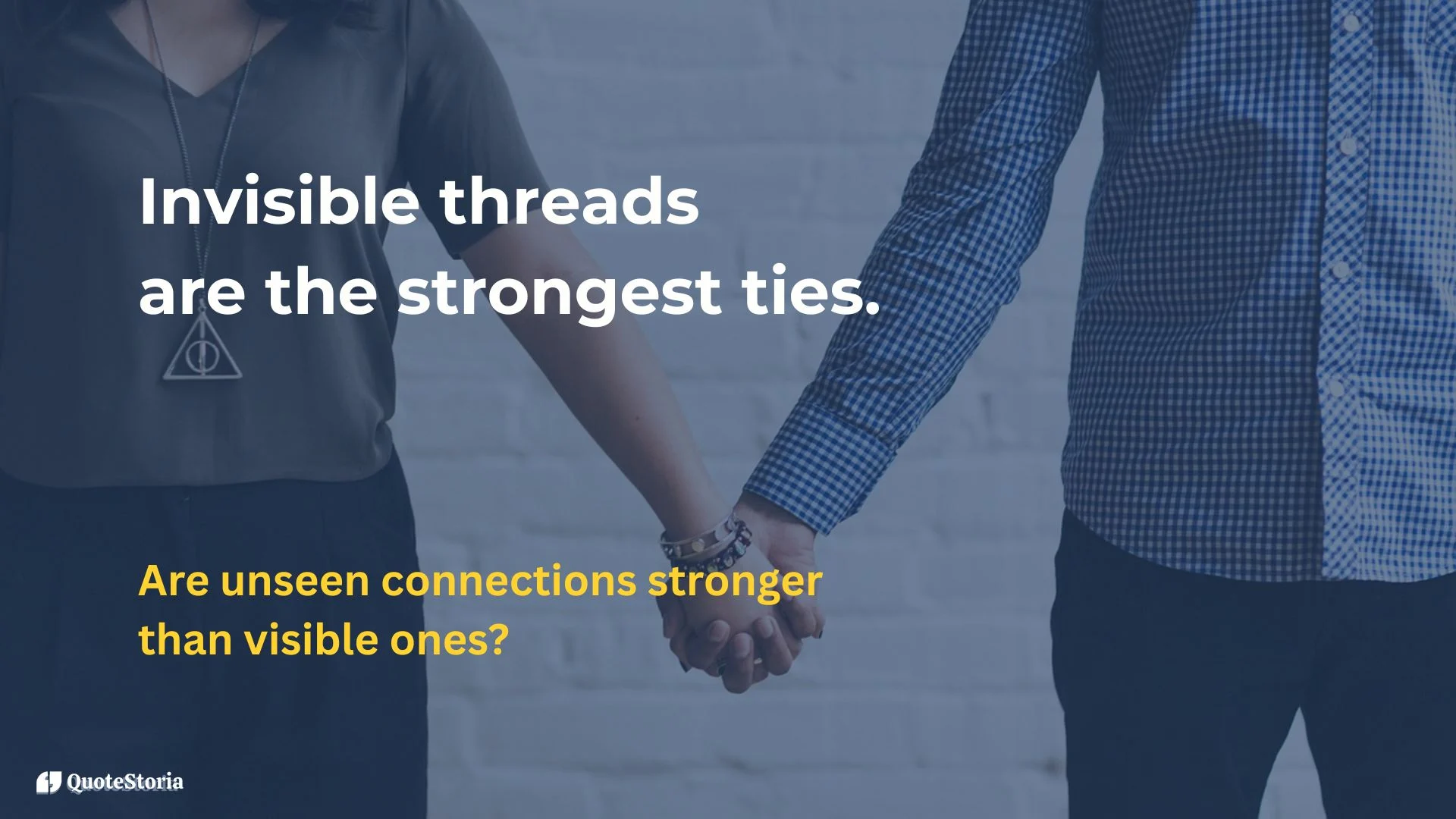 Friedrich Nietzsche featured image - "Invisible threads are the strongest ties." on background with bust portrait of him