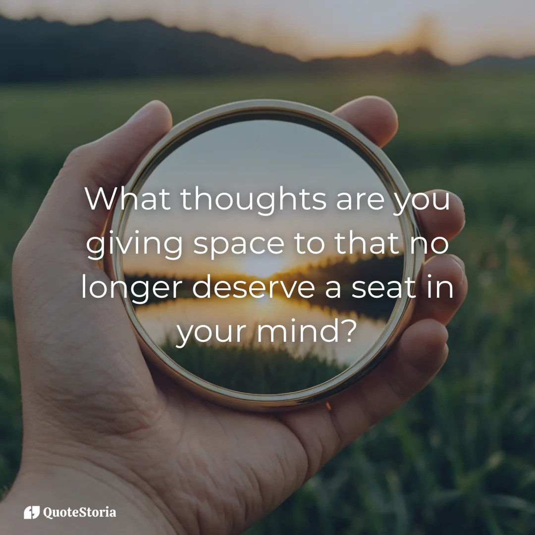 "Reflection visual symbolizing self-inquiry and ordered thoughts."