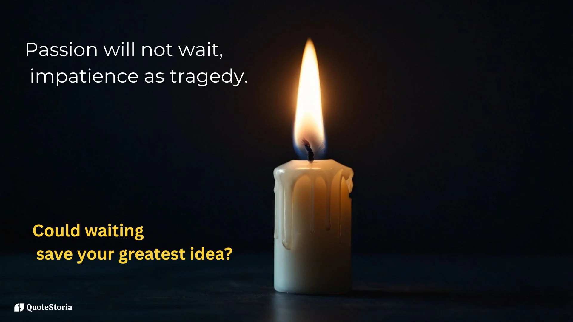 "Friedrich Nietzsche featured image quote: 'Passion will not wait, impatience as tragedy.'"