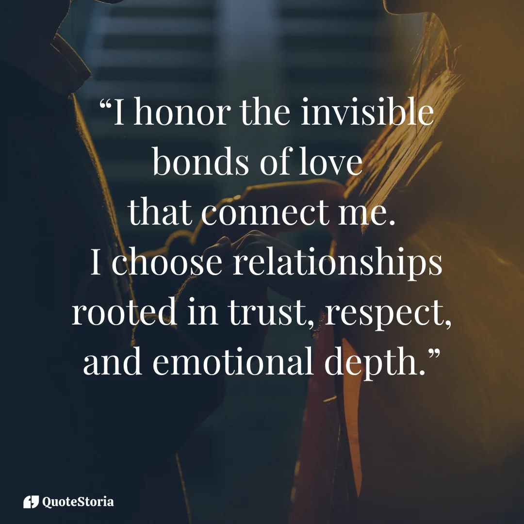 Golden threads woven into fabric, symbolizing affirmation of invisible bonds of love rooted in trust and respect.