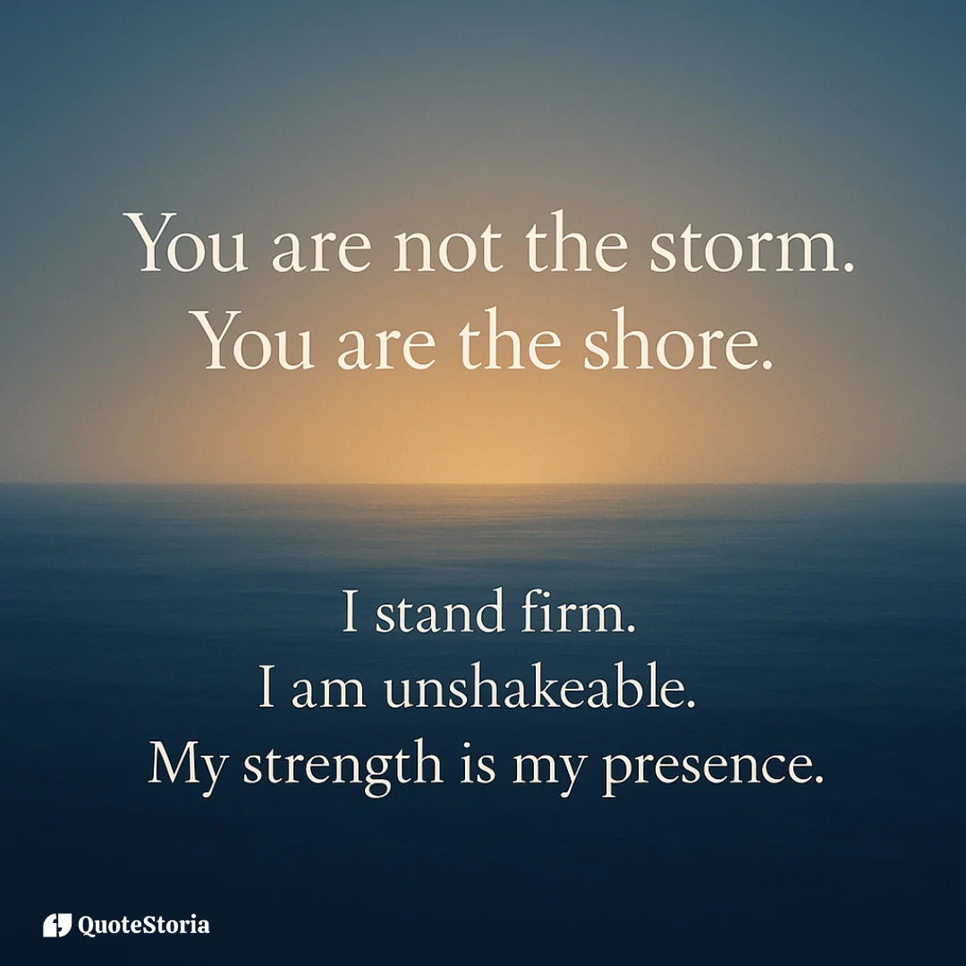 A calm Sunset Background image with affirmation message