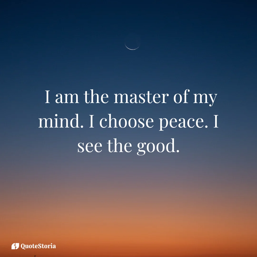 A Dusk sky background with affirmation text