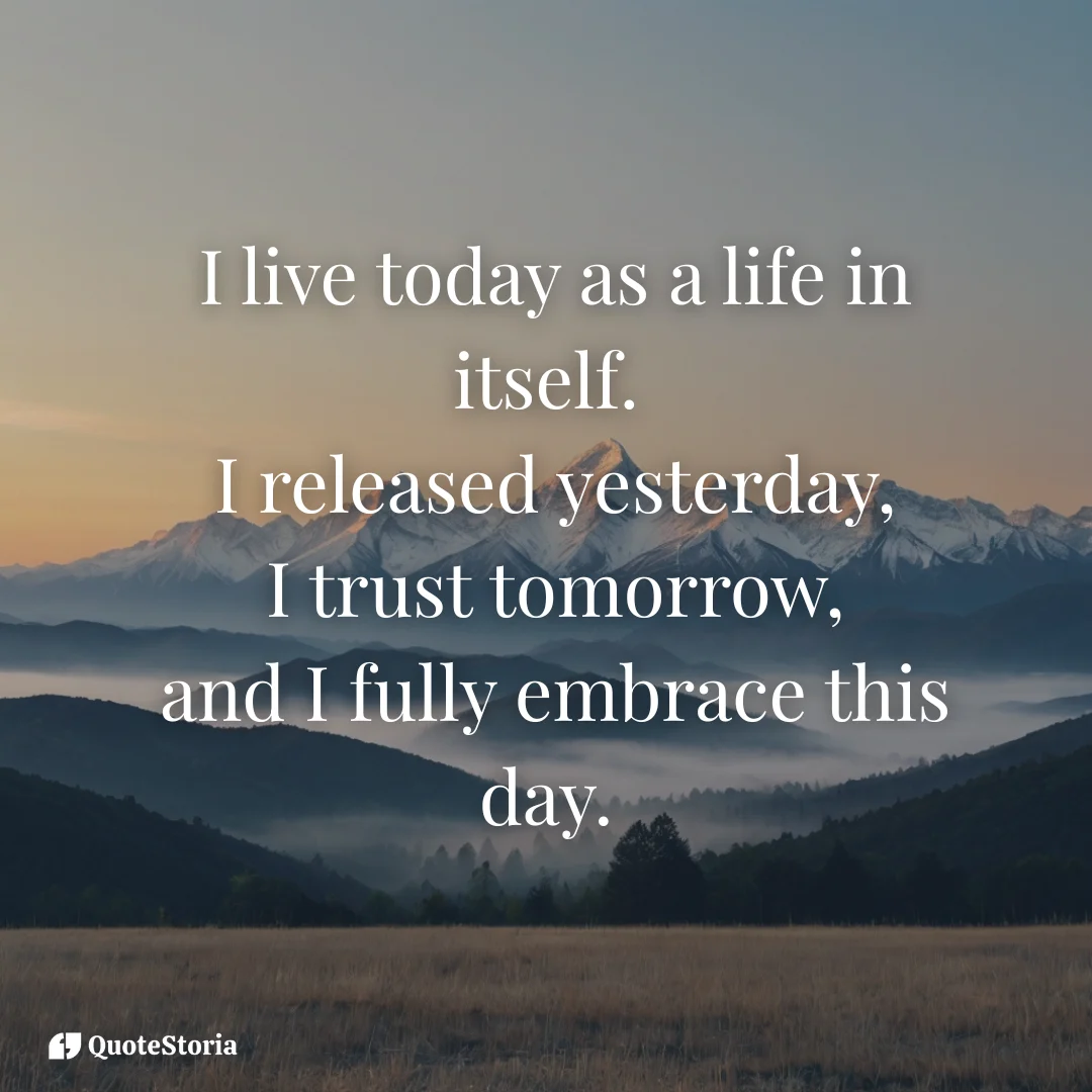Marcus Aurelius affirmation — every sunrise is a lifetime