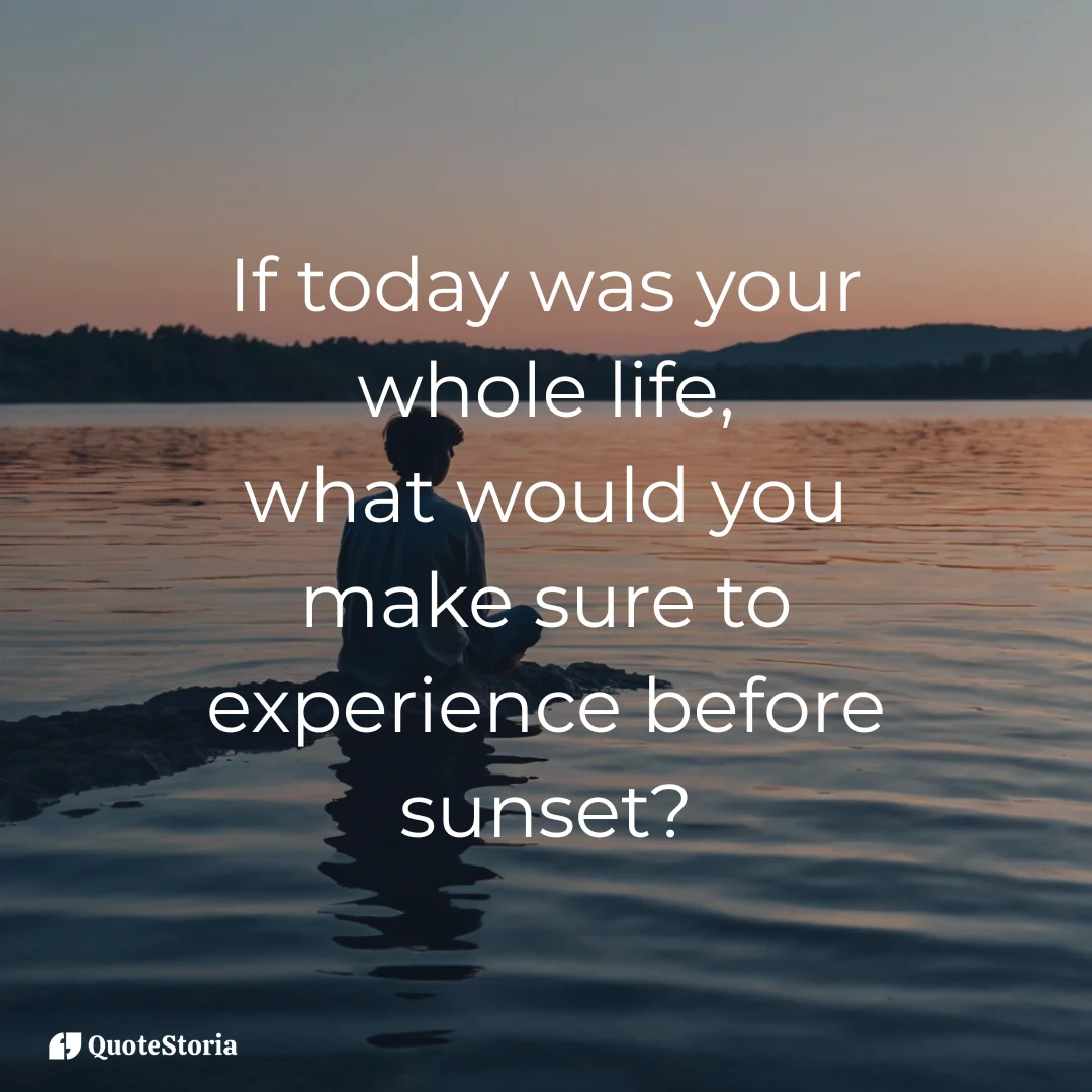Marcus Aurelius reflection — if today was a whole life sunset moment