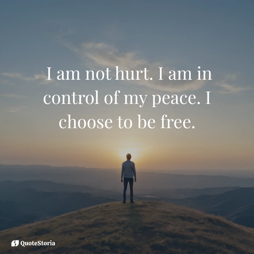 erson standing on a hilltop at sunset with open arms, symbolizing inner peace and emotional freedom.