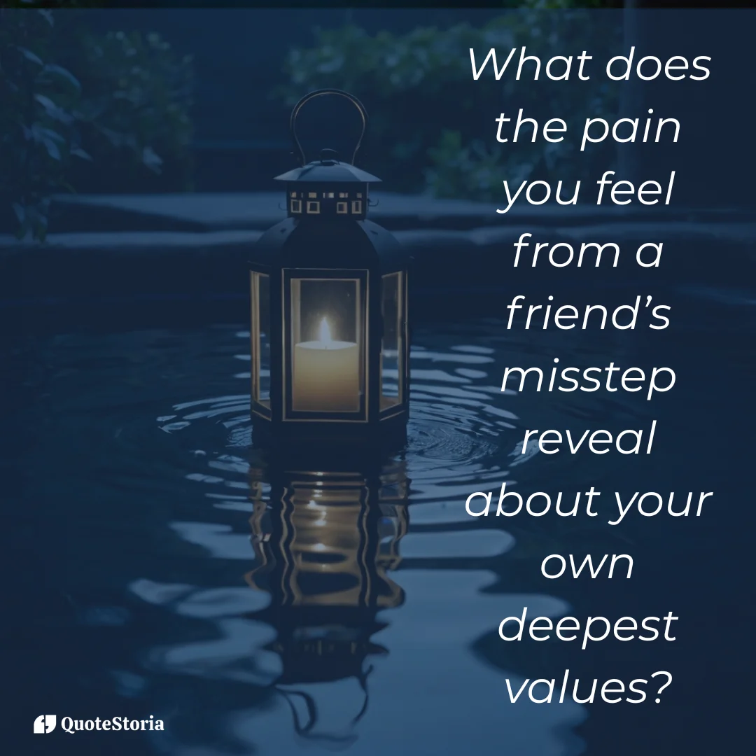 A single lantern in a dark area, illustrating a reflection on one's deepest values.