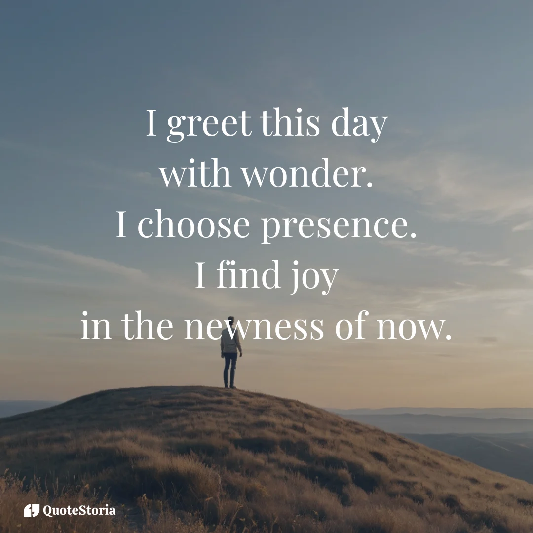 Affirmation: I greet this day with wonder. Maya Angelou quote lesson.