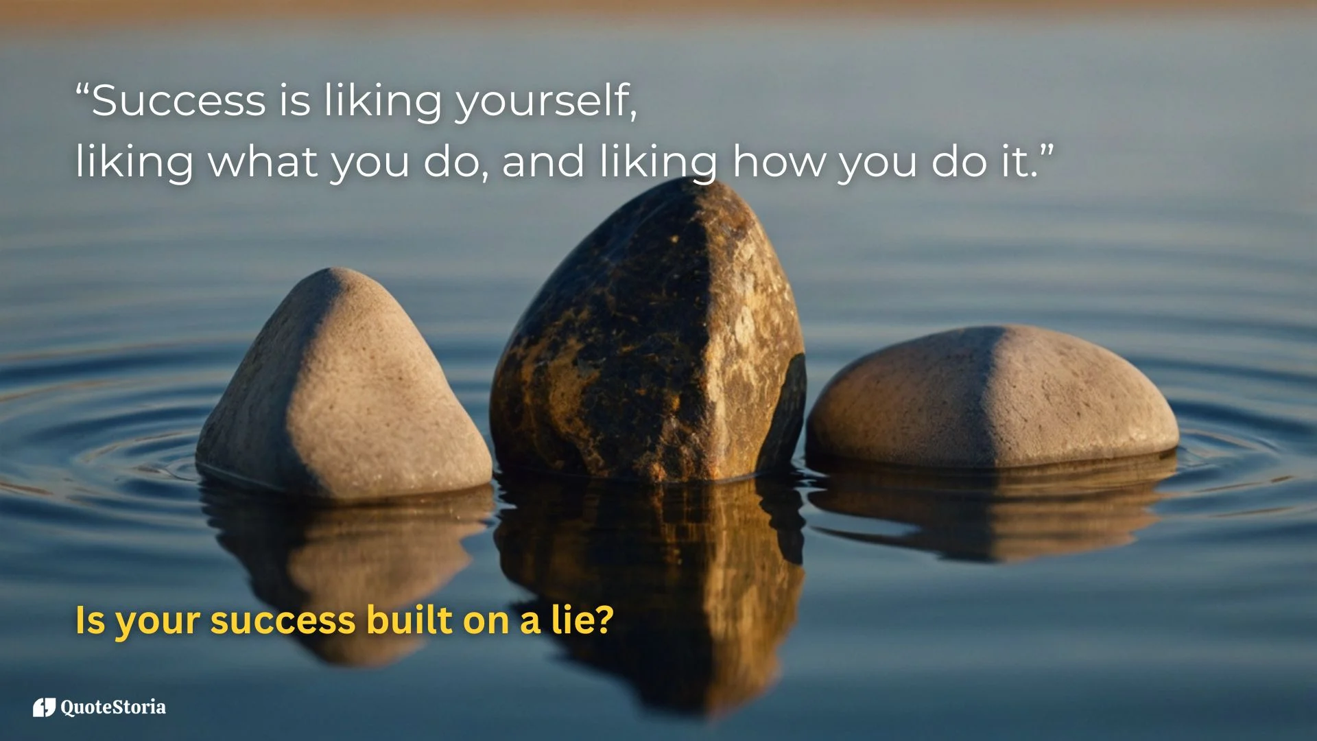 Maya Angelou featured image for the quote: Success is liking yourself.