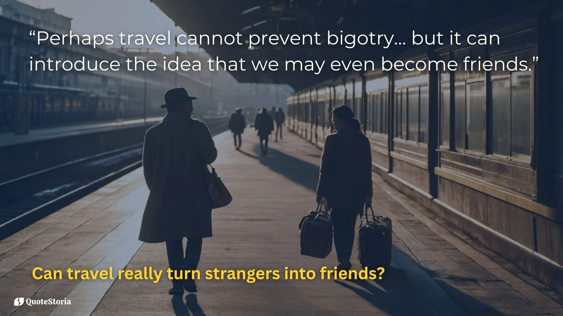 "Maya Angelou travel quote featured image: travel introduces friendship beyond borders."