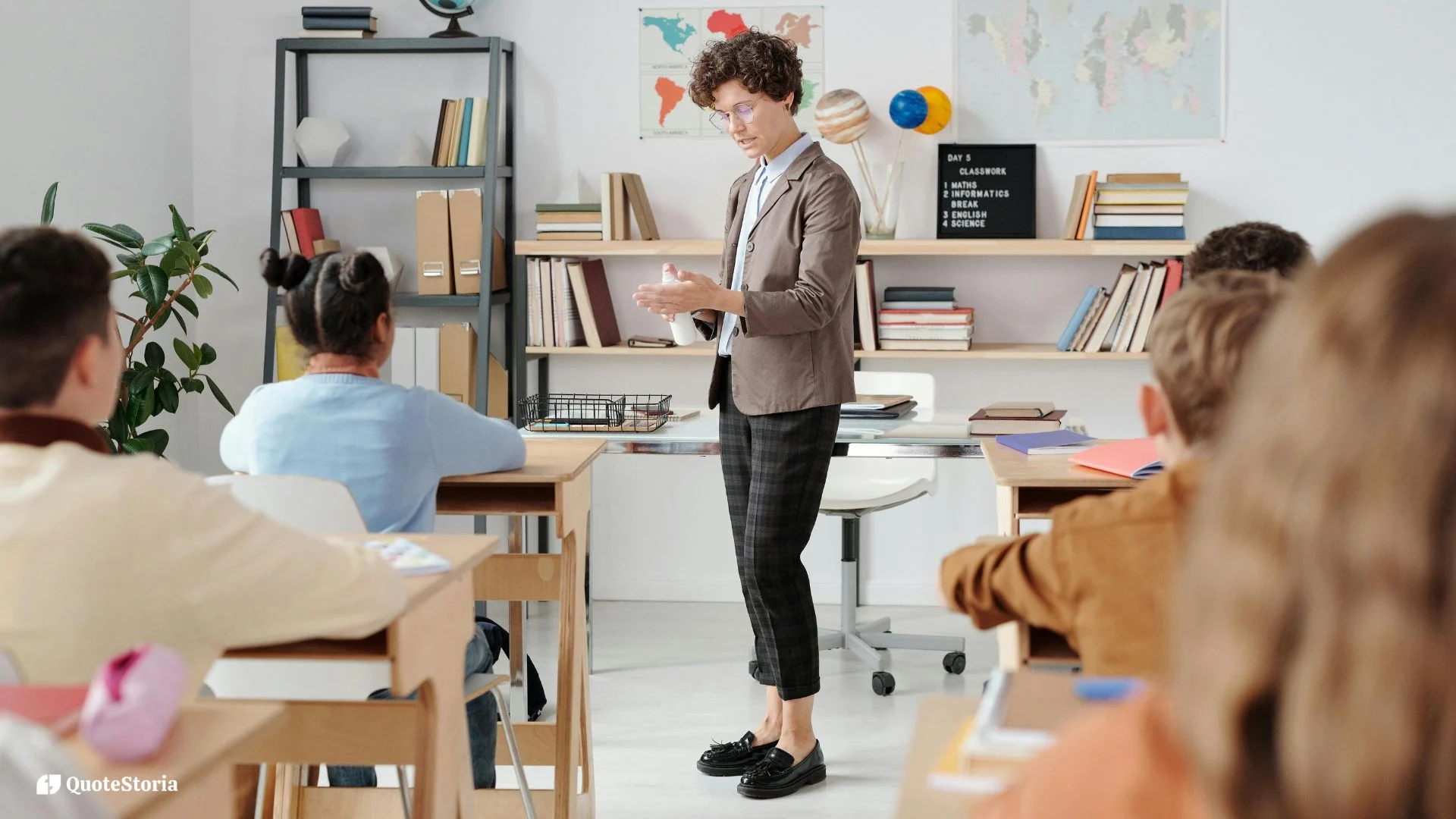 "A story of wisdom: teacher guiding student with open dialogue."