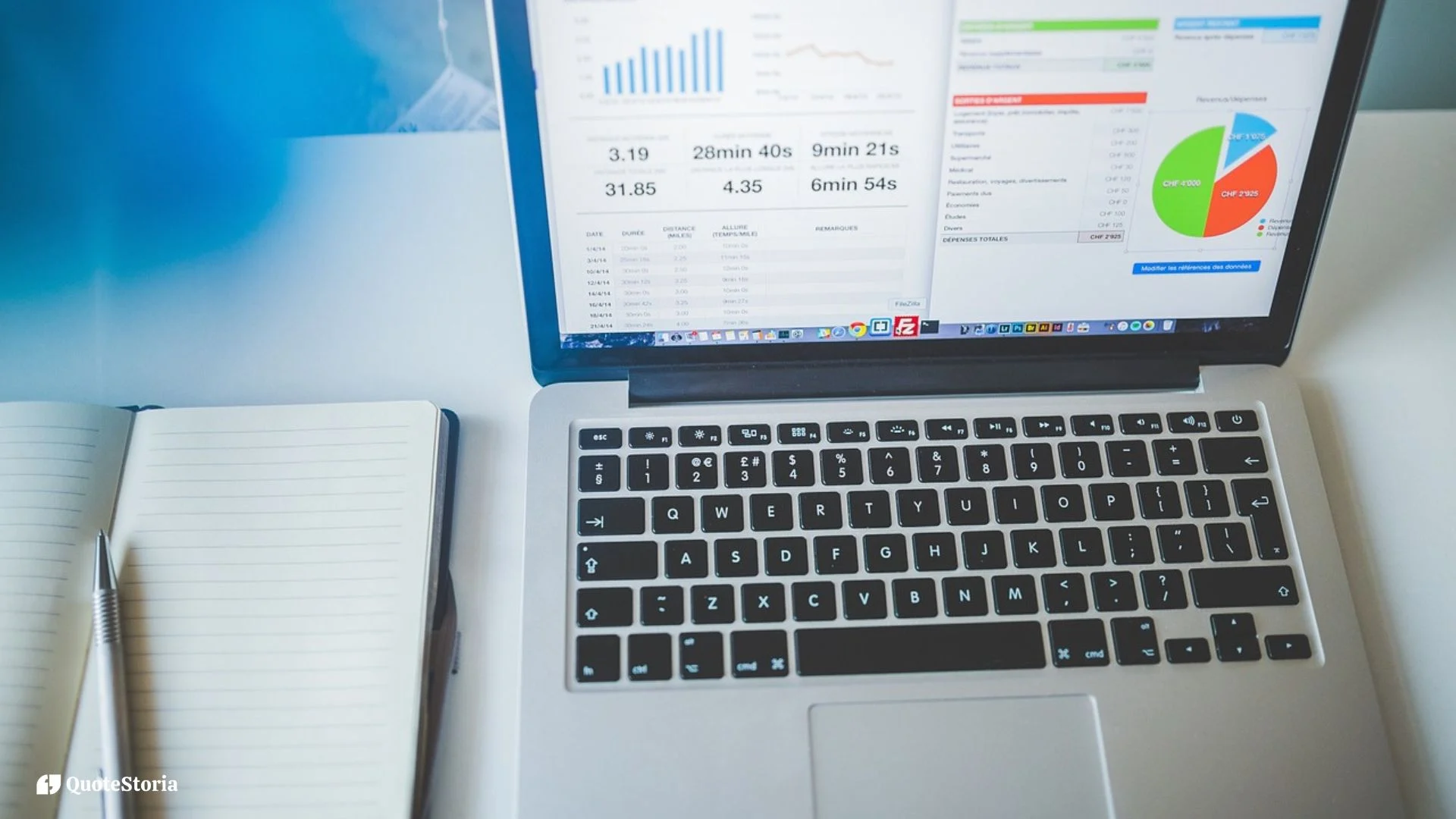 Image Laptop screen, representing high output from asynchronous communication