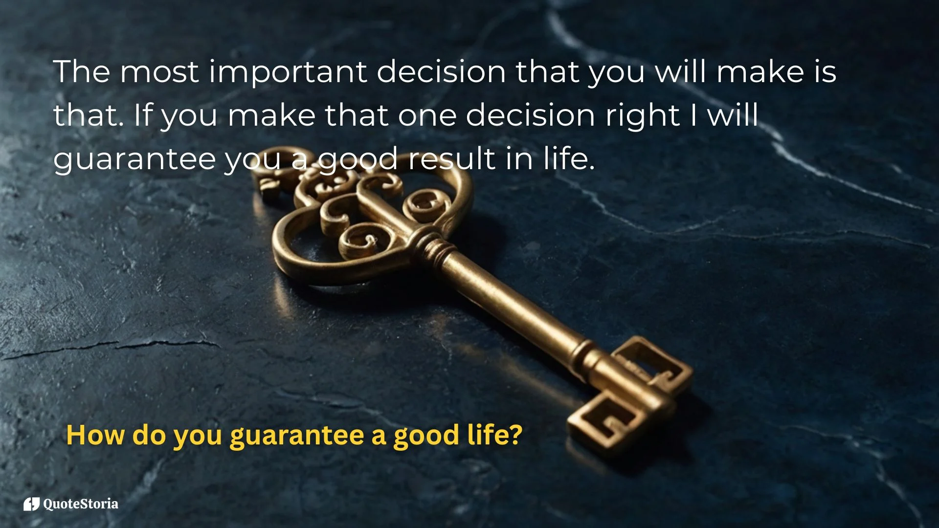 Warren Buffett quote featured image: The most important decision is your mindset.