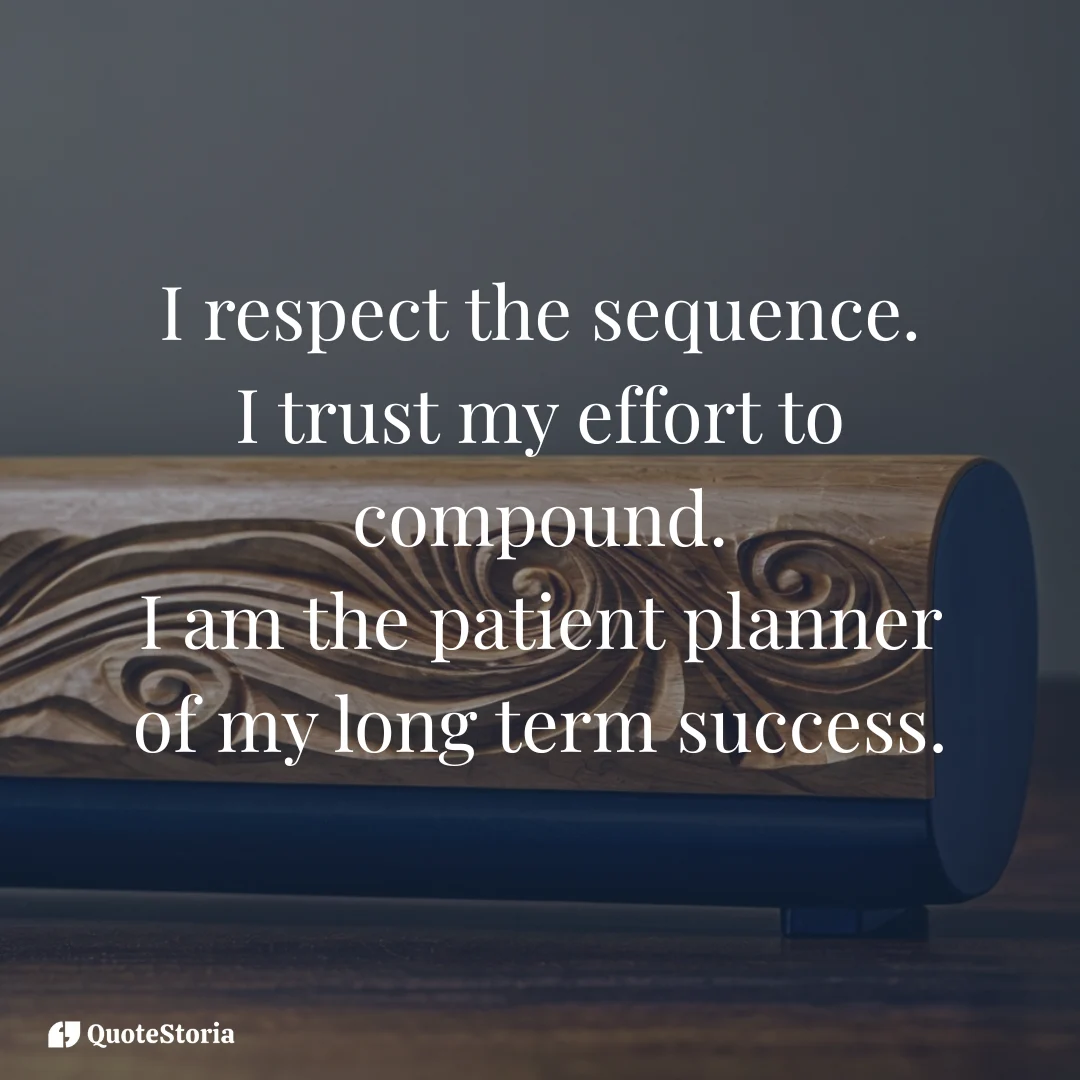 Warm gold light highlighting a deep, winding groove, affirming patience and sequence.