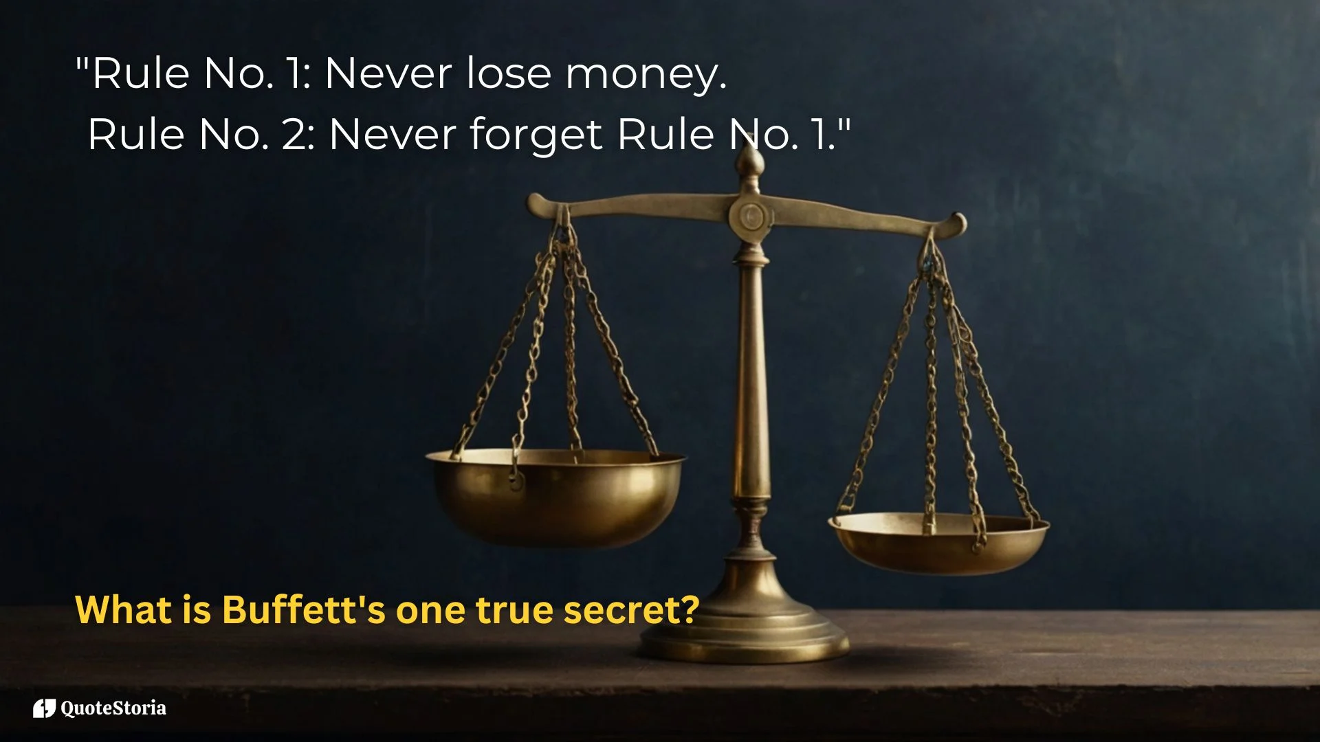 Warren Buffett's core wisdom: Rule No. 1 Never Lose Money featured image.