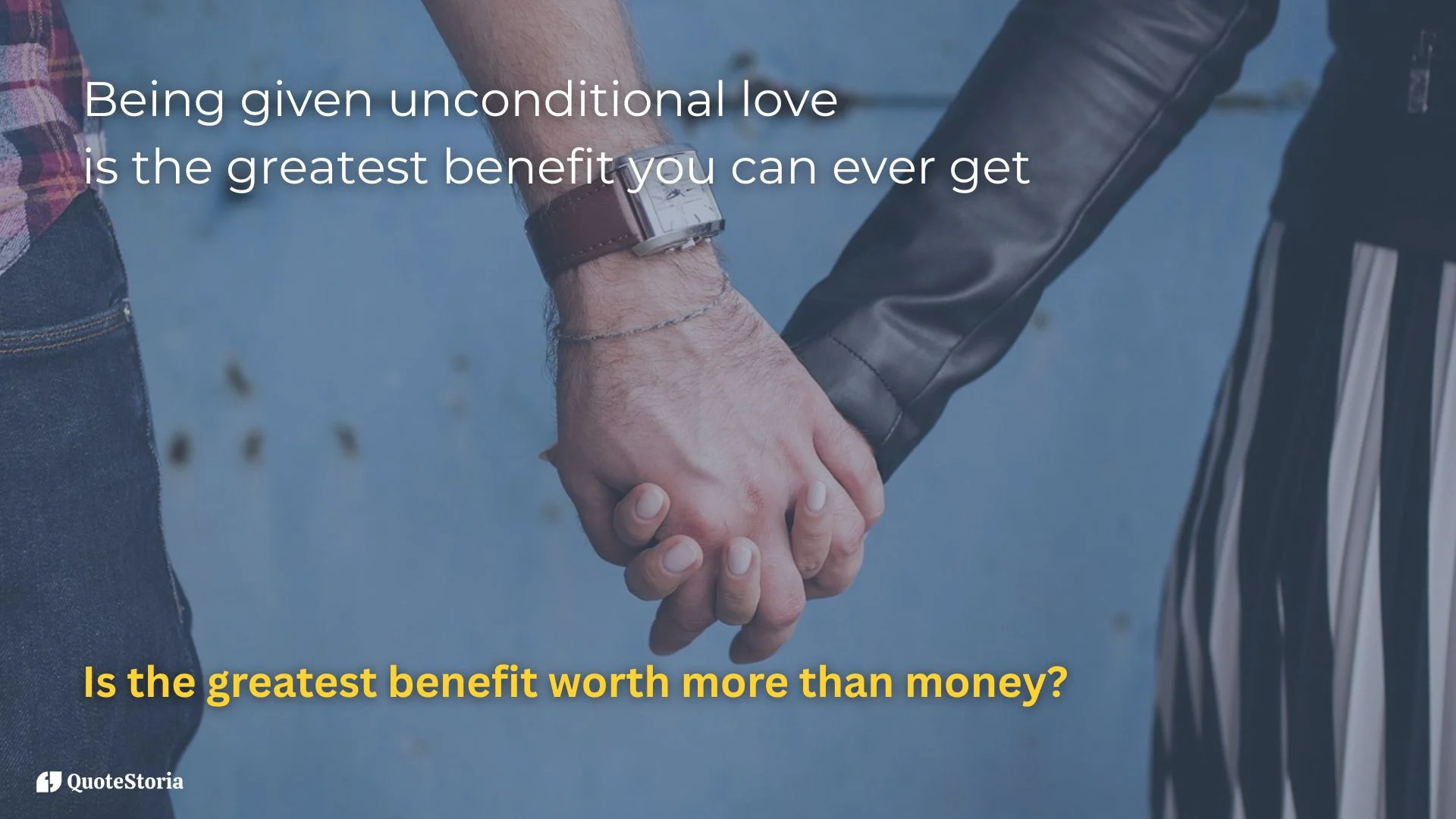 Warren Buffett featured image quote: "Unconditional love is the greatest benefit."