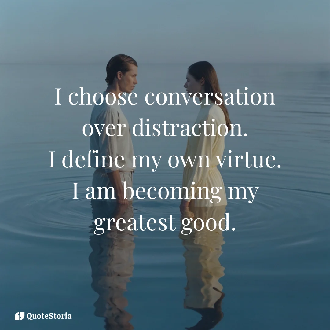 Minimalist image symbolizing the internal conversation and becoming the best self.