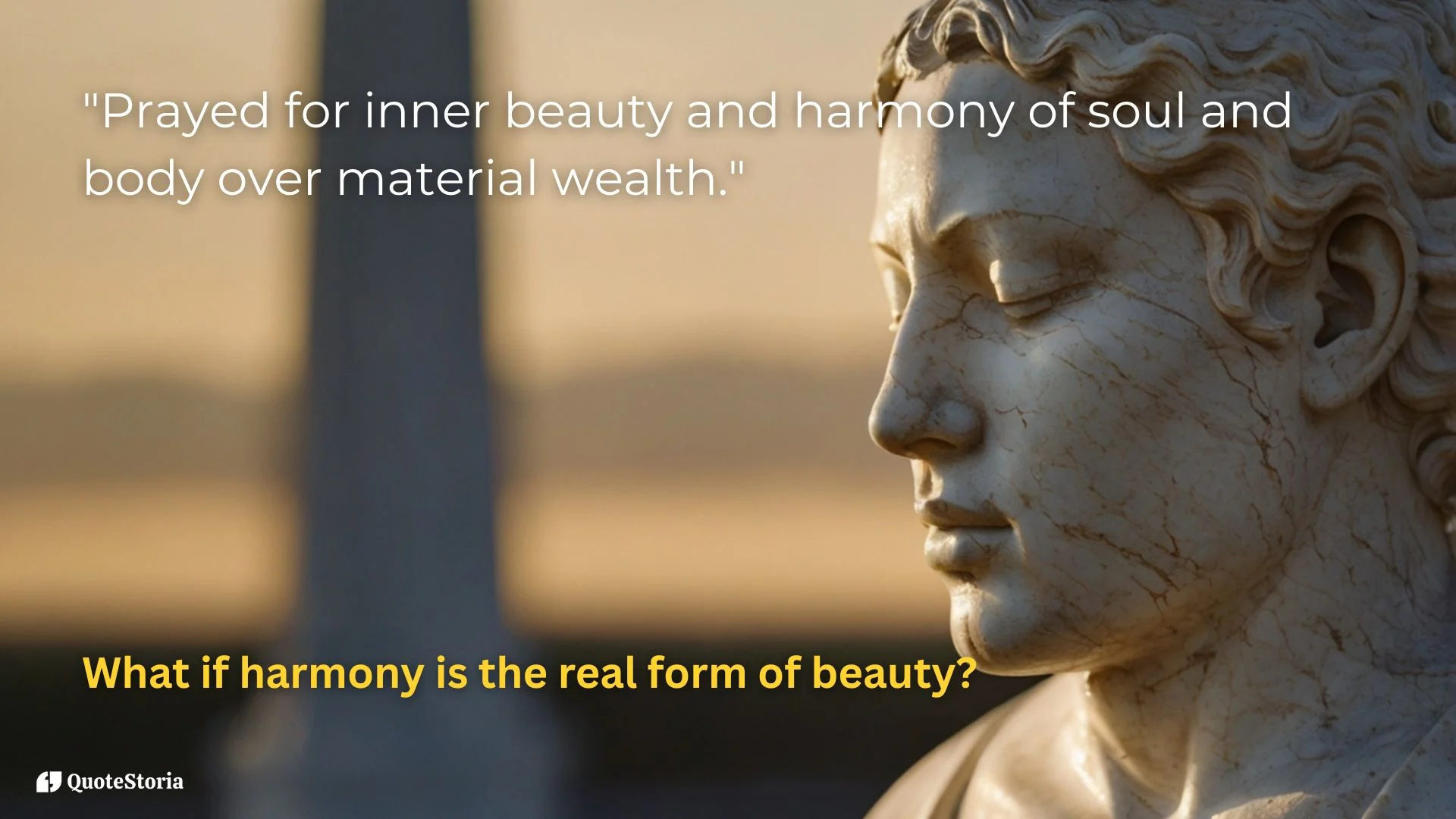 "Plato featured image quote: 'Prayed for inner beauty and harmony of soul and body.'"