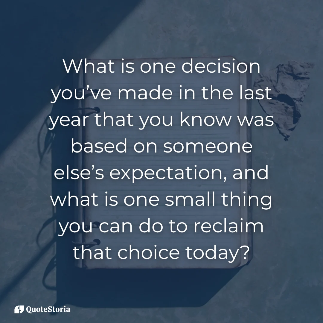 Open journal for reflection question about reclaiming personal choices (Plato).
