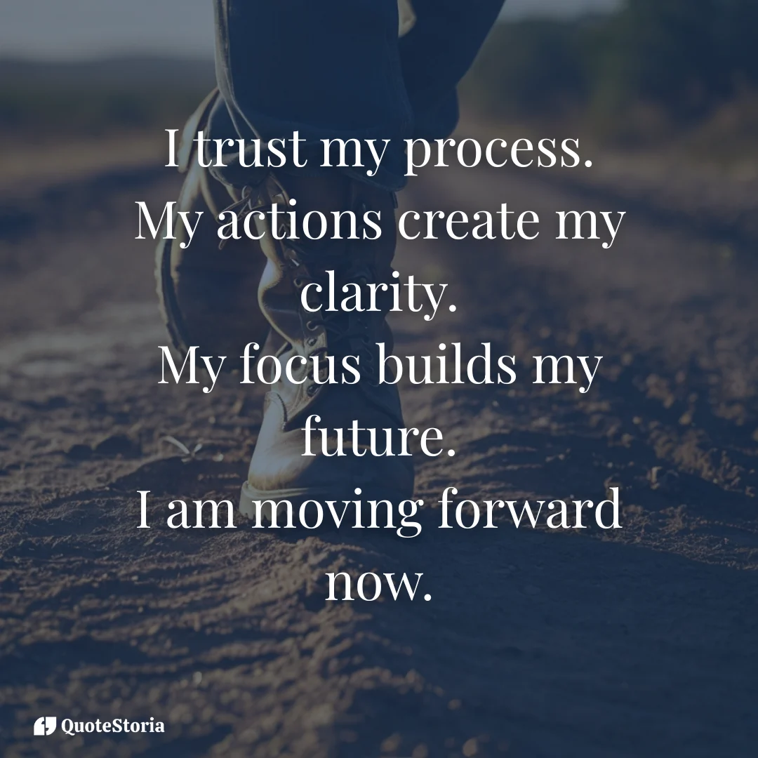 Affirmation image: A boot stepping onto a dusty road at sunrise, symbolizing moving forward now and building momentum.