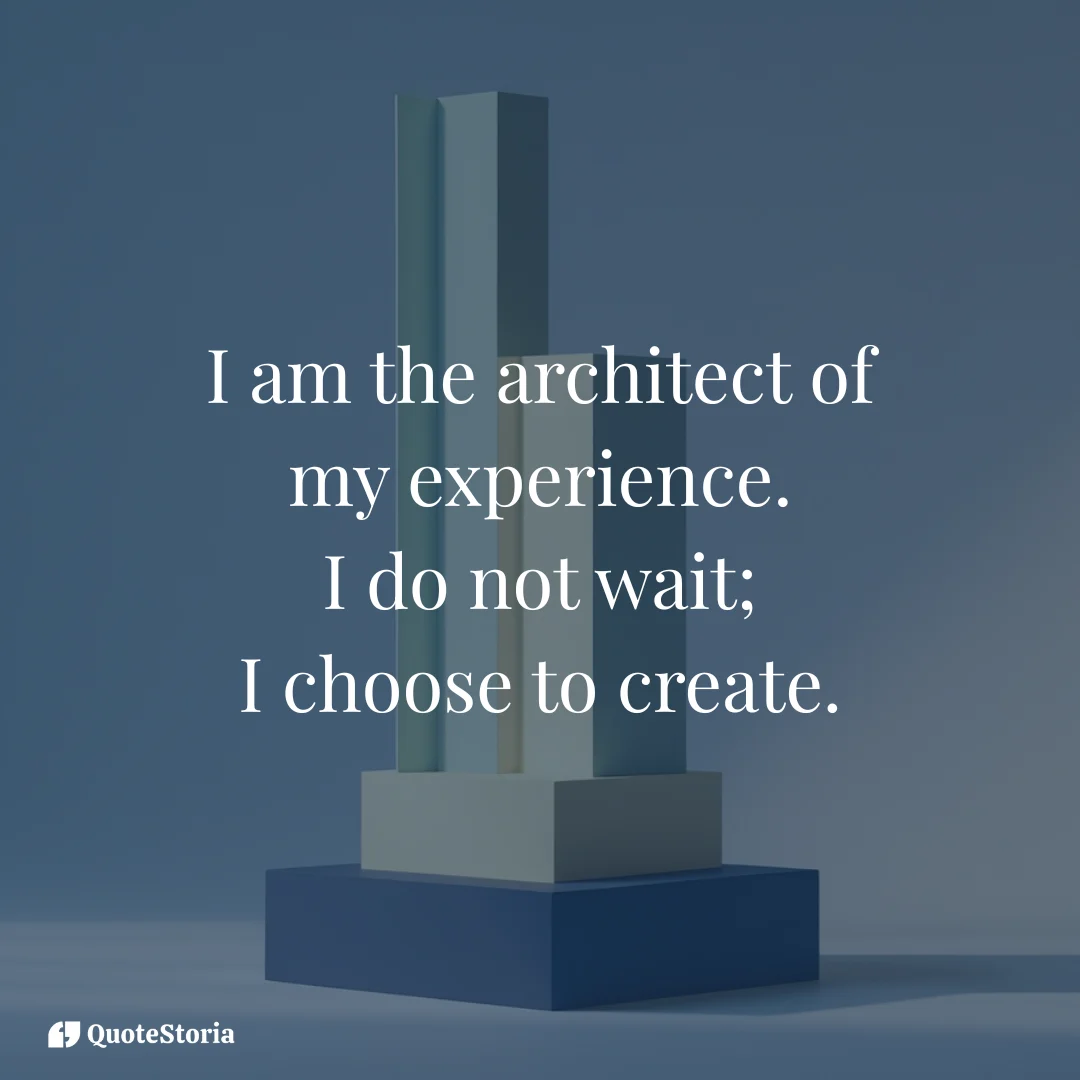 Image of a balanced, geometric structure, symbolizing self-architecture from Tony Robbins quote.