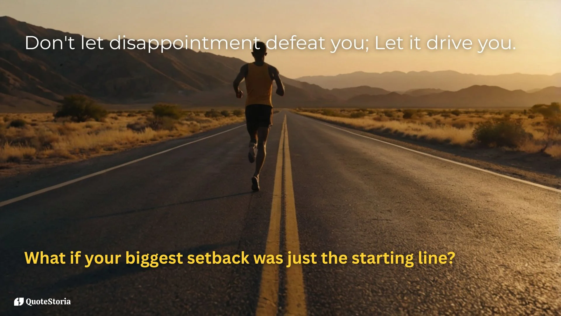 "Tony Robbins quote featured image: don’t let disappointment defeat you, let it drive you."