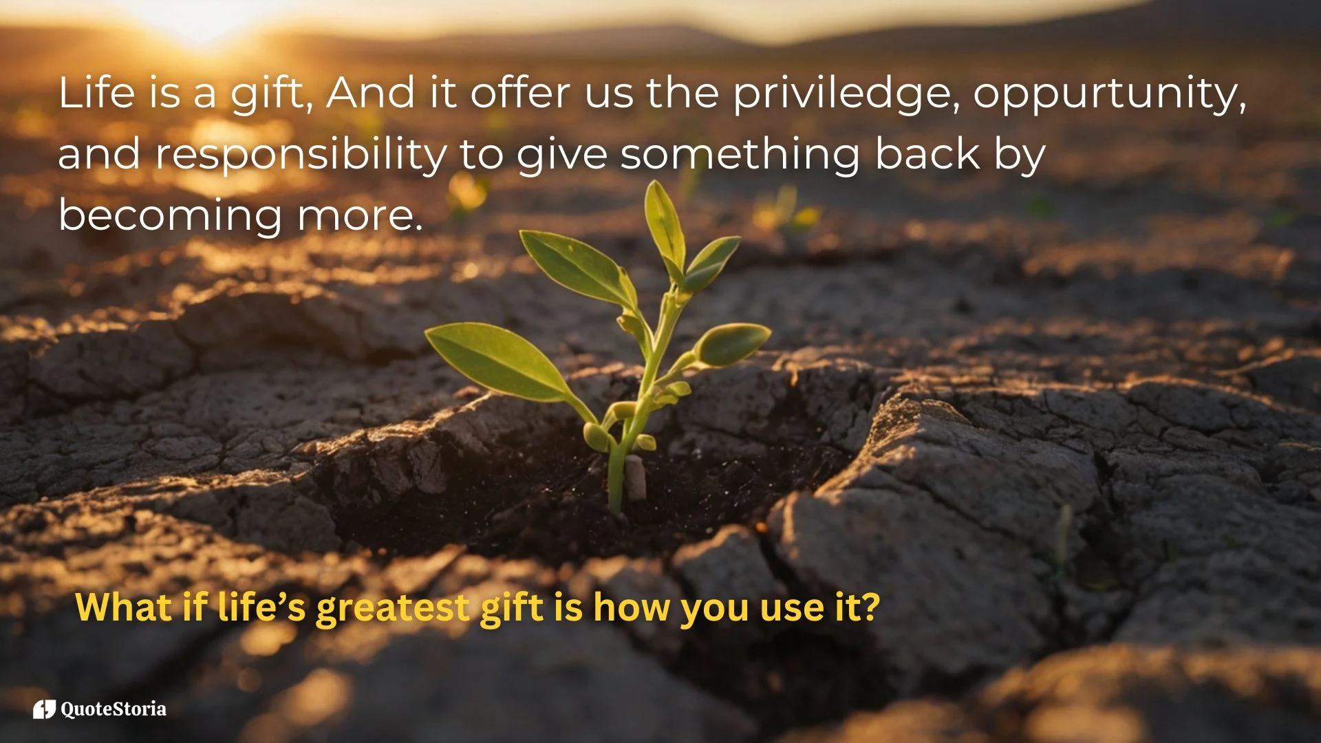 "Tony Robbins featured image quote: 'Life is a gift and responsibility to grow.'"