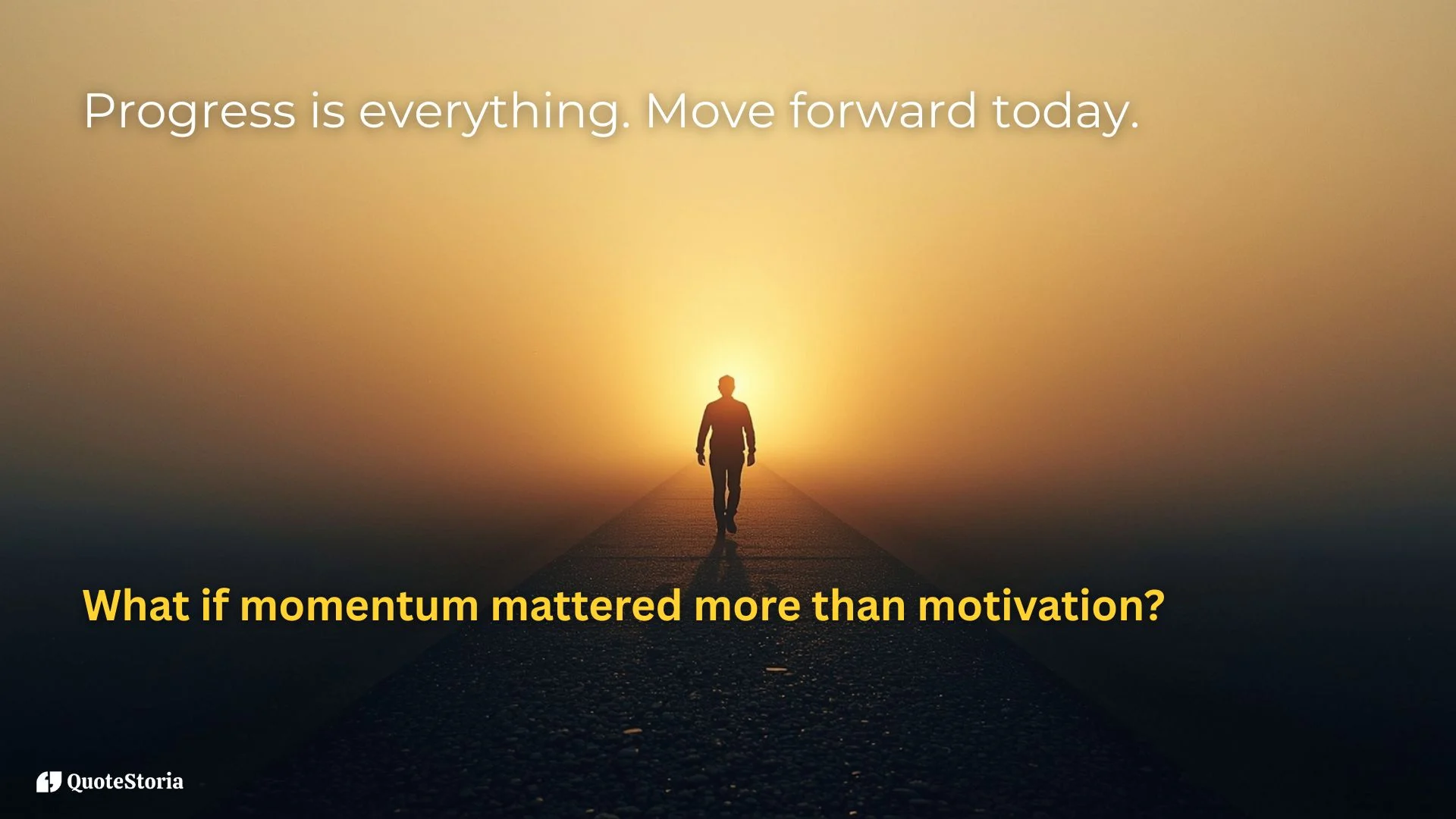 "Tony Robbins featured image: 'Progress is everything. Move forward today.'"