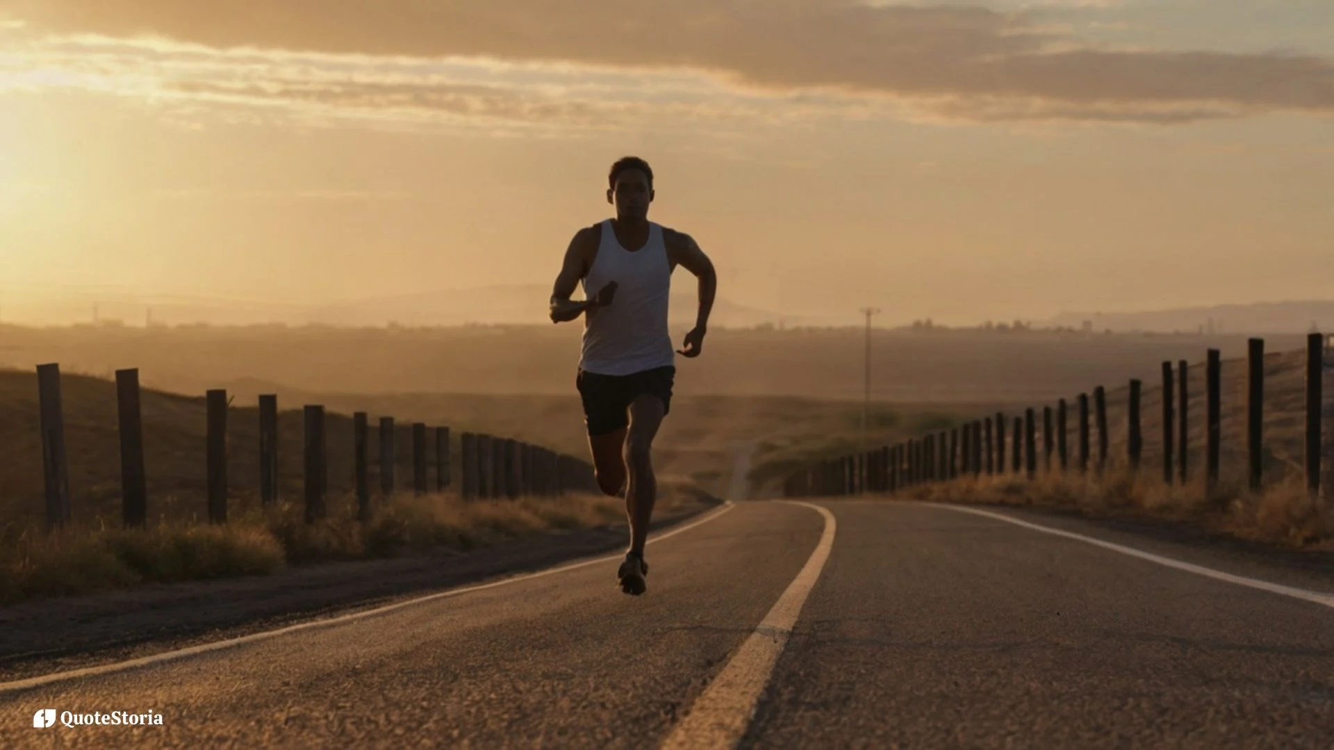 Runner's silhouette at sunrise, symbolizing raised standards and breakthrough moments.