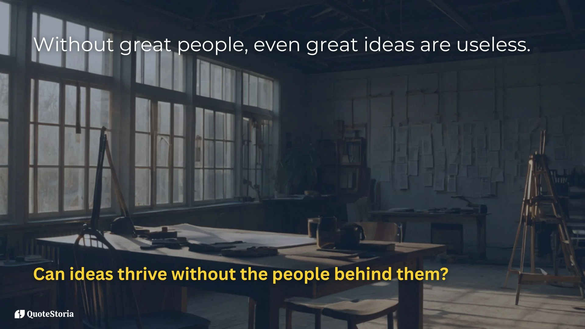 "Simon Sinek featured image quote: 'Without great people, even great ideas are useless.'"