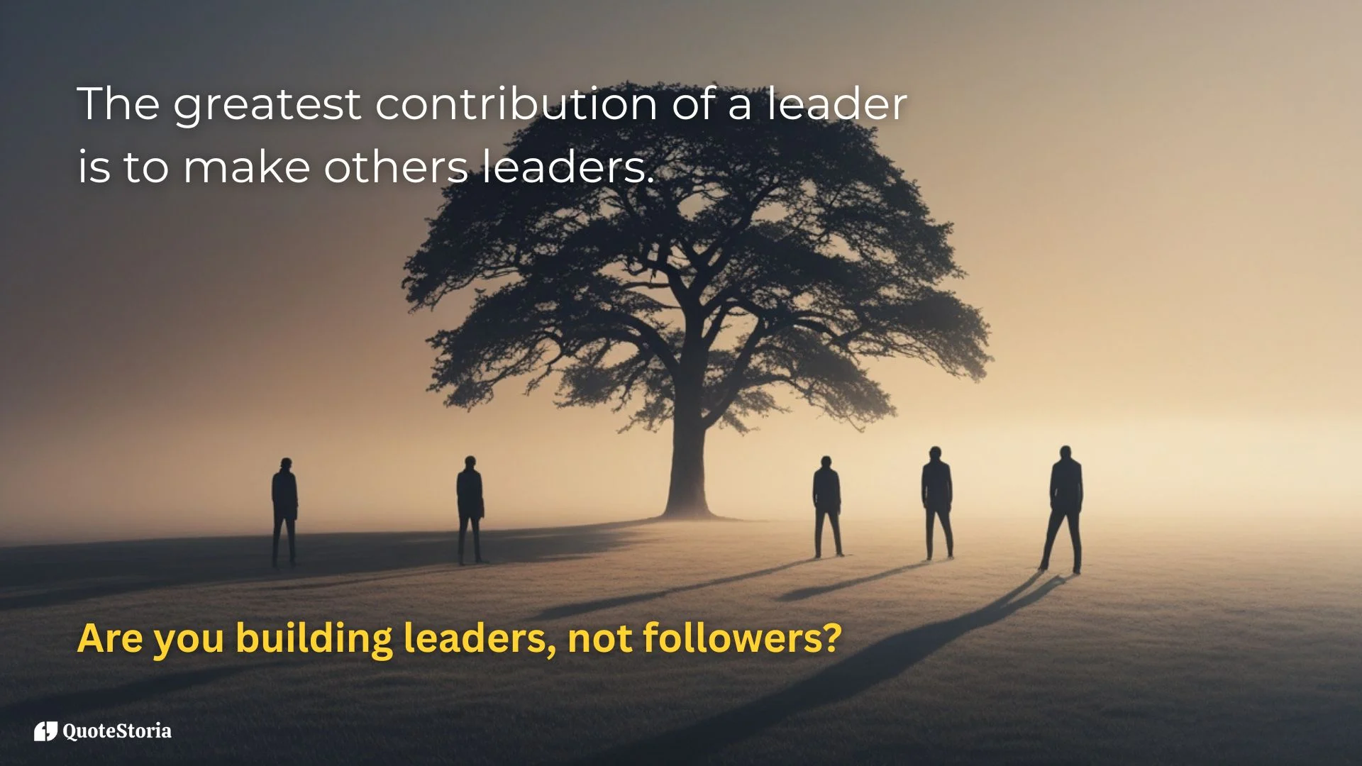 Simon Sinek quote featured image: The leader's greatest contribution is making others leaders.
