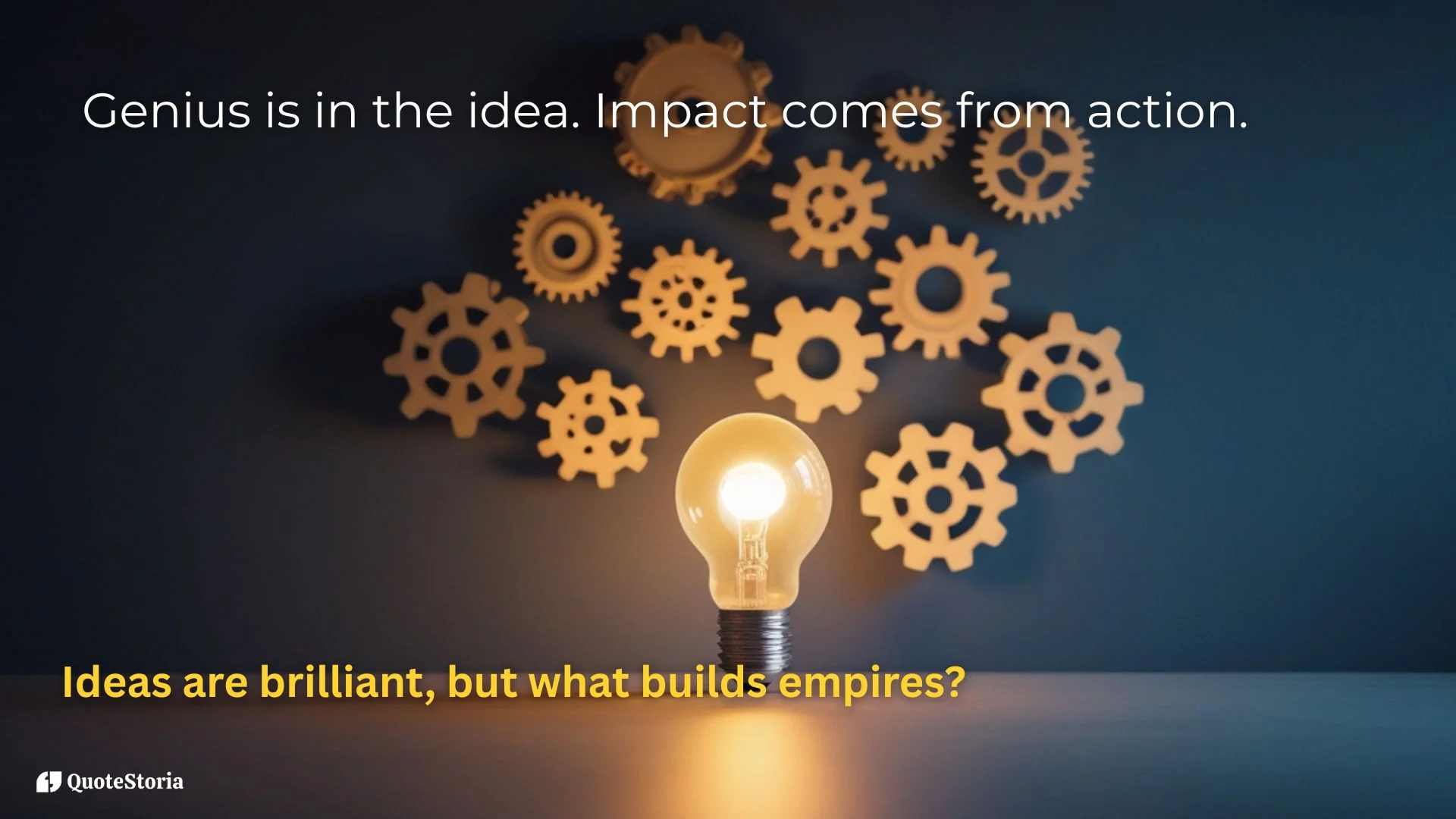 Simon Sinek quote featured image: idea sparking action, generating impact.