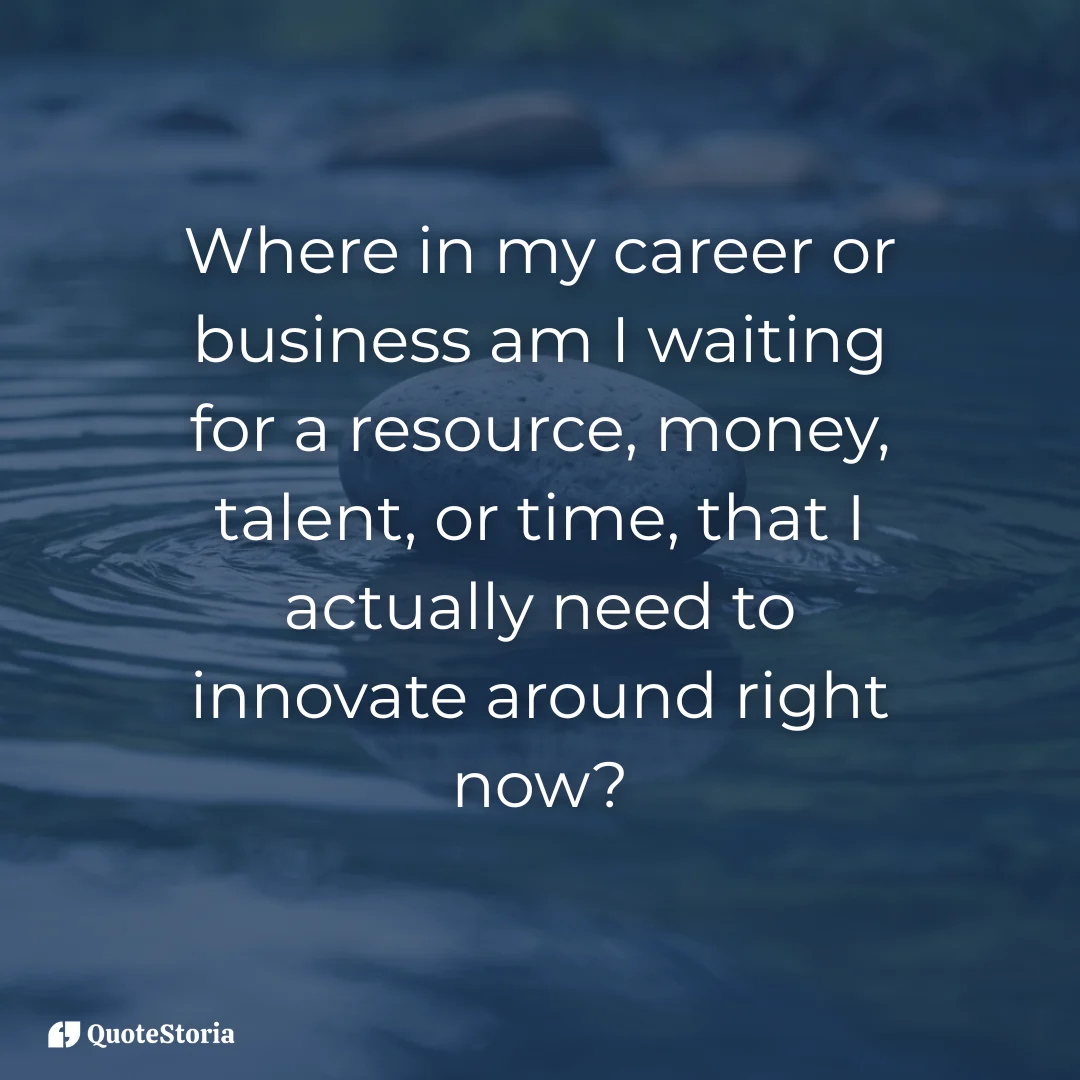 Visual metaphor for time and resource constraints—a critical question about innovation.