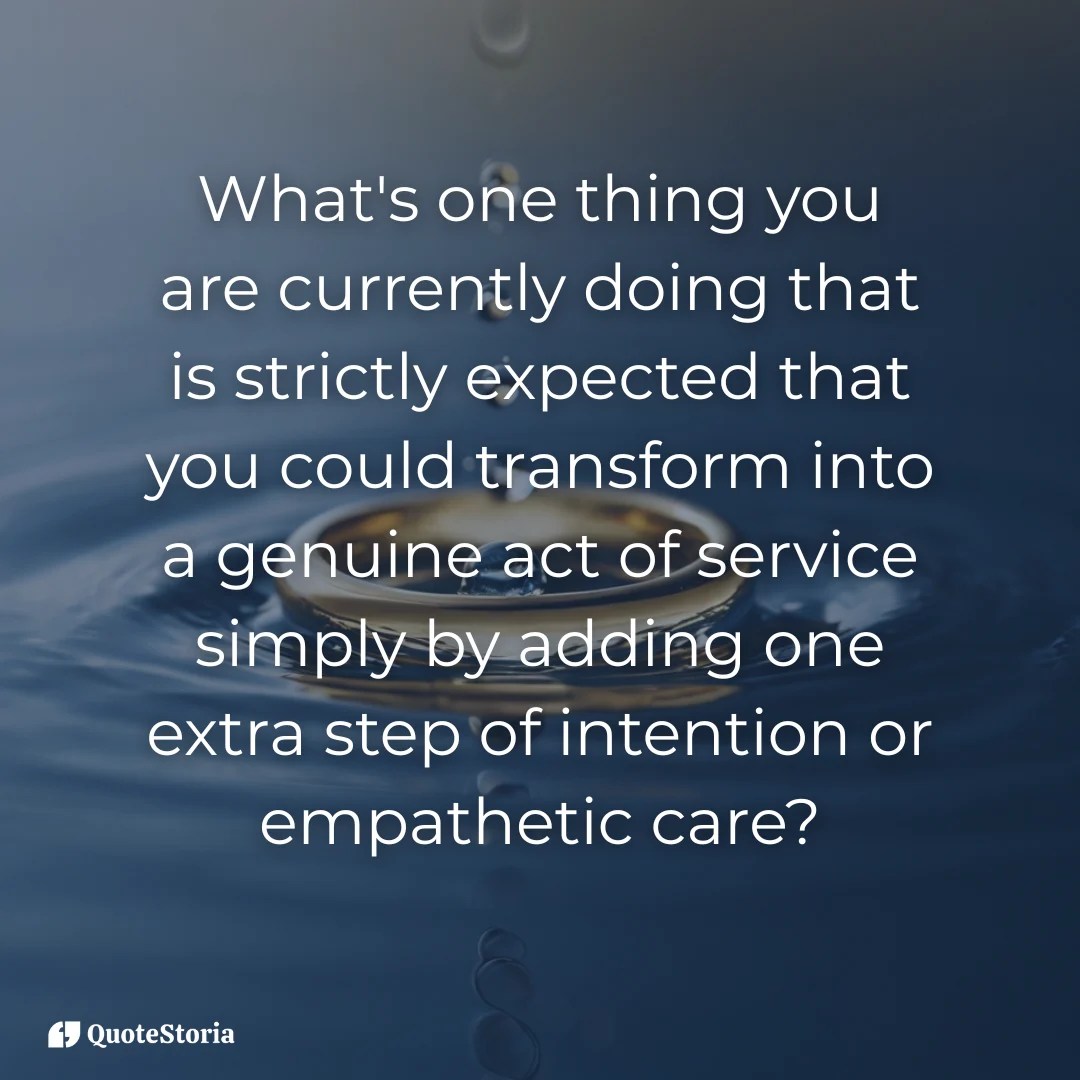 Simon Sinek quote reflection: "Transforming expected into service."