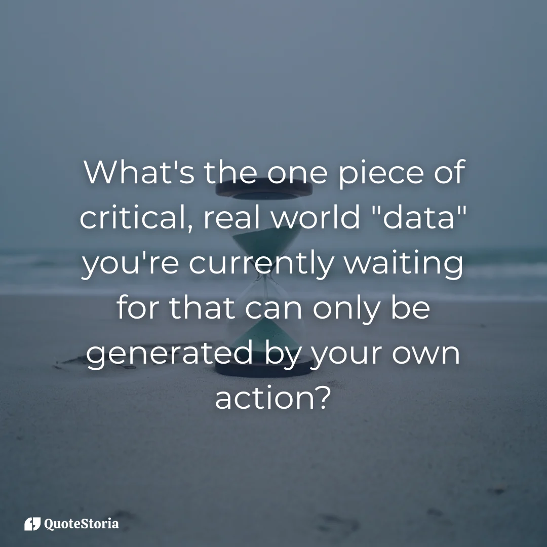 Hourglass with frozen sand, symbolizing the time lost by waiting for data and action.