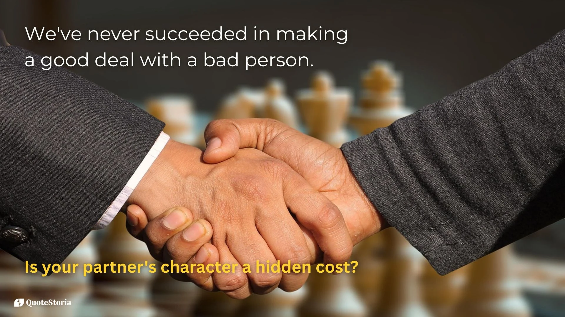 Warren Buffett featured image quote on character and succeeded in making a good deal.