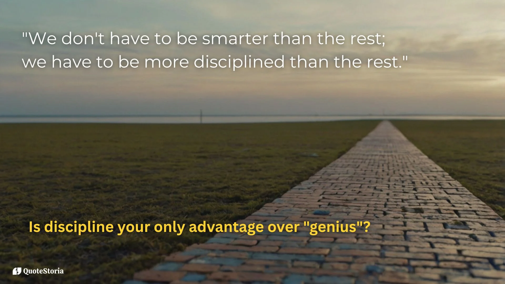 Warren Buffett featured image: Discipline is more important than being smarter.