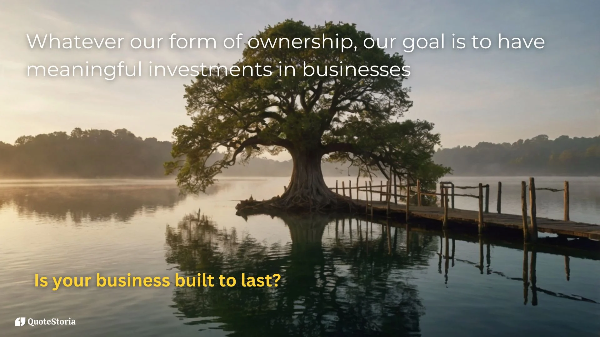 Warren Buffett quote featured image: "Our goal is to have meaningful investments."