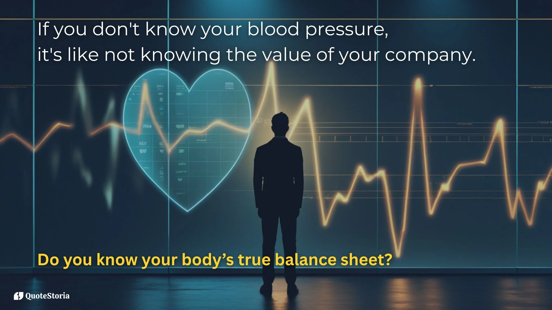 Dr. Mehmet Oz featured image quote: 'Know your blood pressure like knowing your company value.