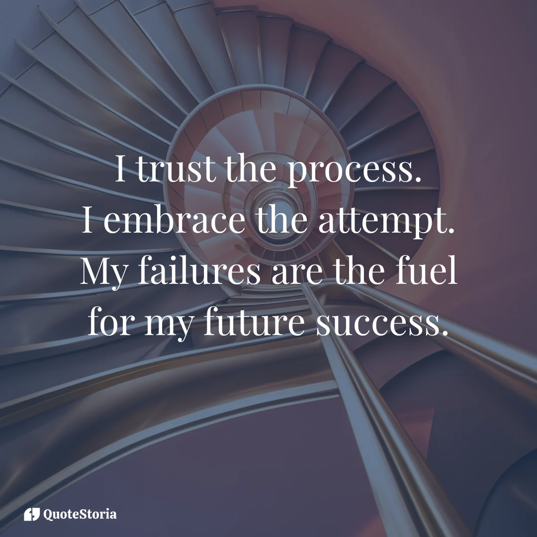 Affirmation image symbolizing the power of perpetual attempt and continuous upward motion.