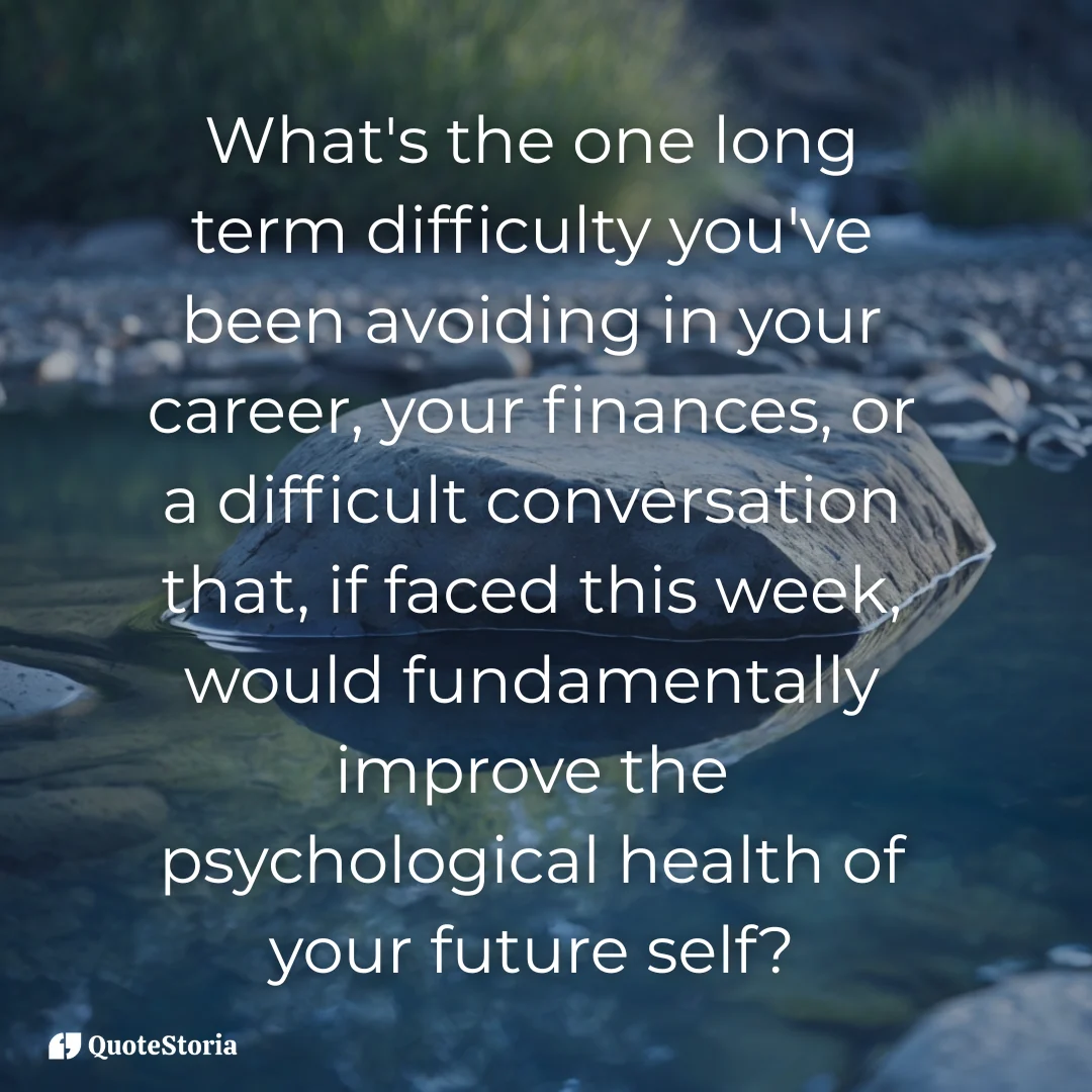 Minimalist conceptual image representing deep self-reflection and asking a challenging question.