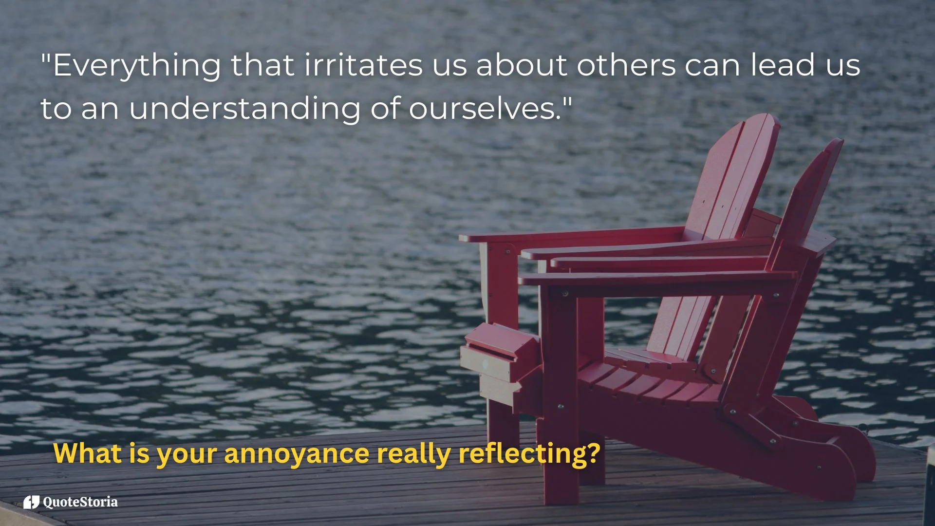 Carl Jung quote featured image: Irritation is the map to self understanding.