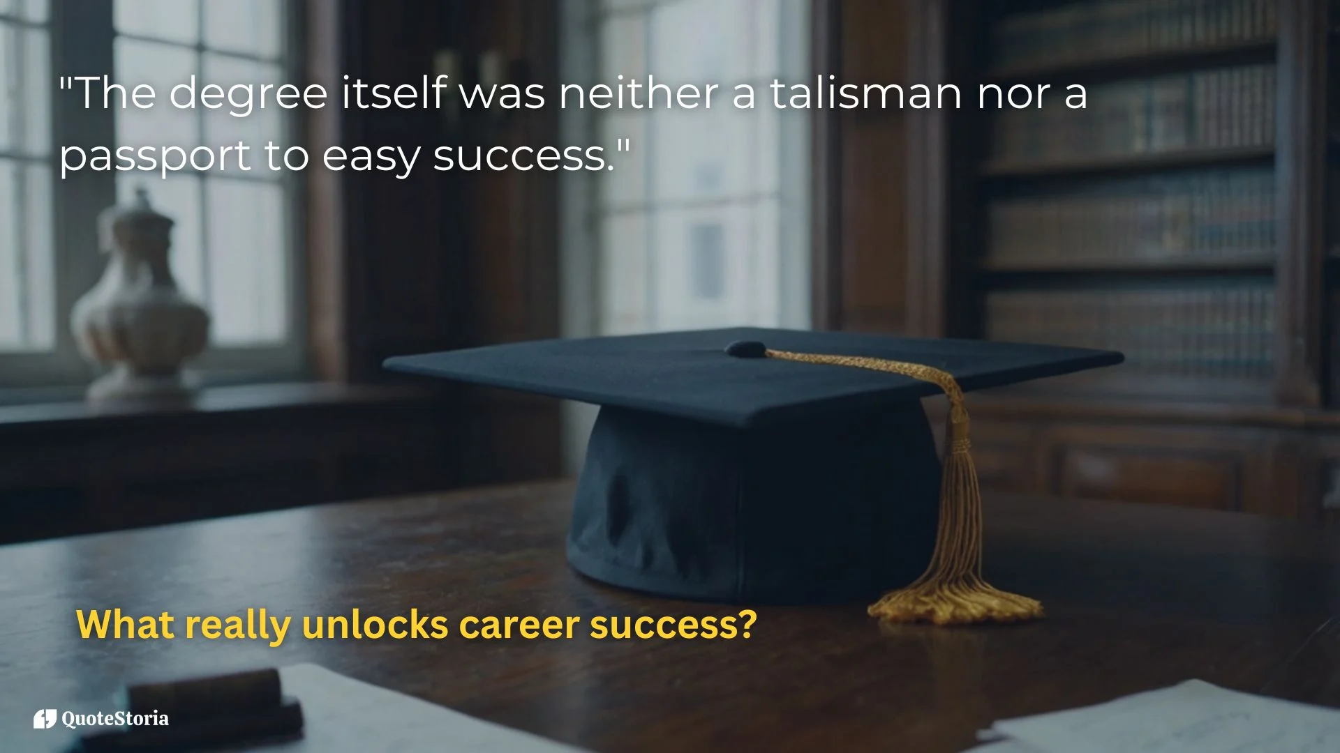 Nelson Mandela featured image: The degree is not a talisman or passport to success.
