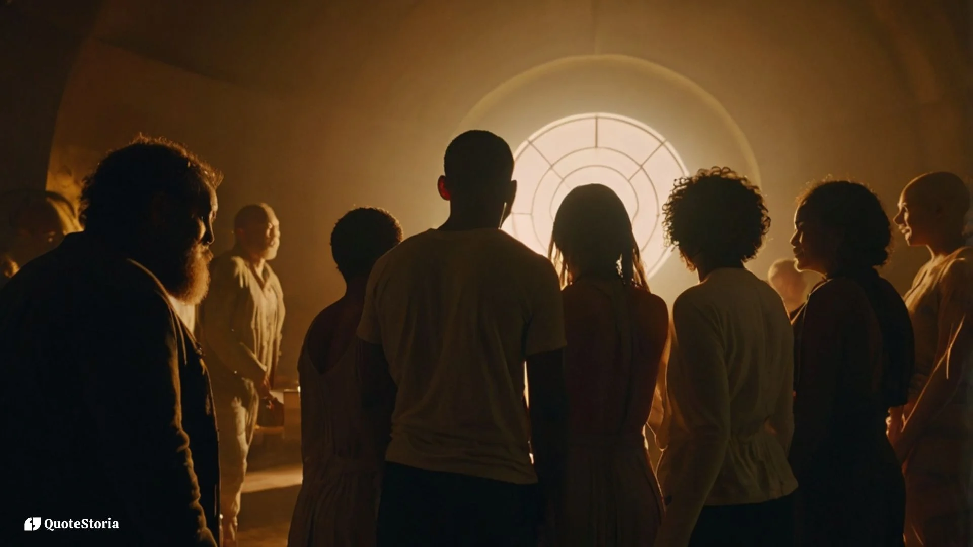 Photo of people laughing together, releasing tension, illustrating Osho's quote on shared celebration.