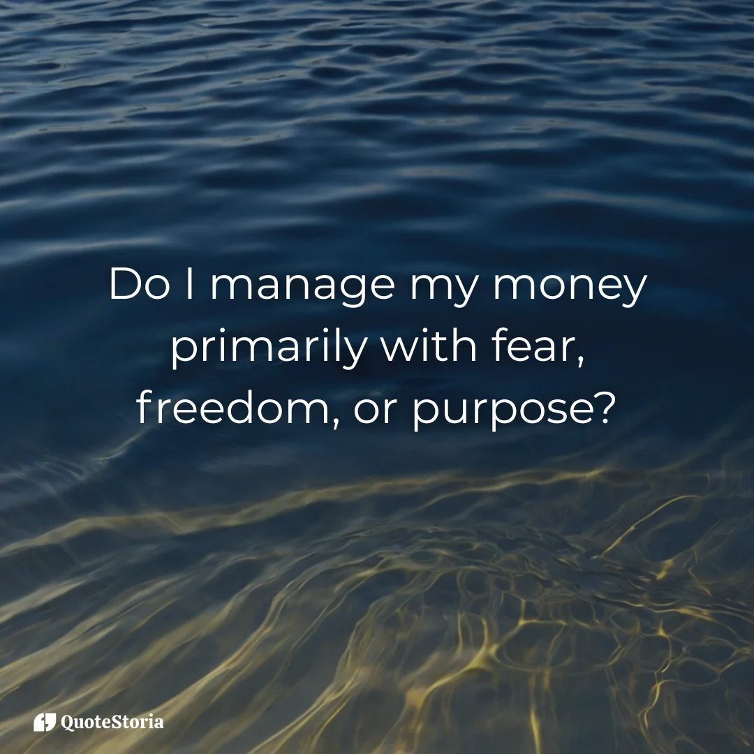 Visualizing money mindset: Ripples representing fear, freedom, and purpose in a dark water reflection.