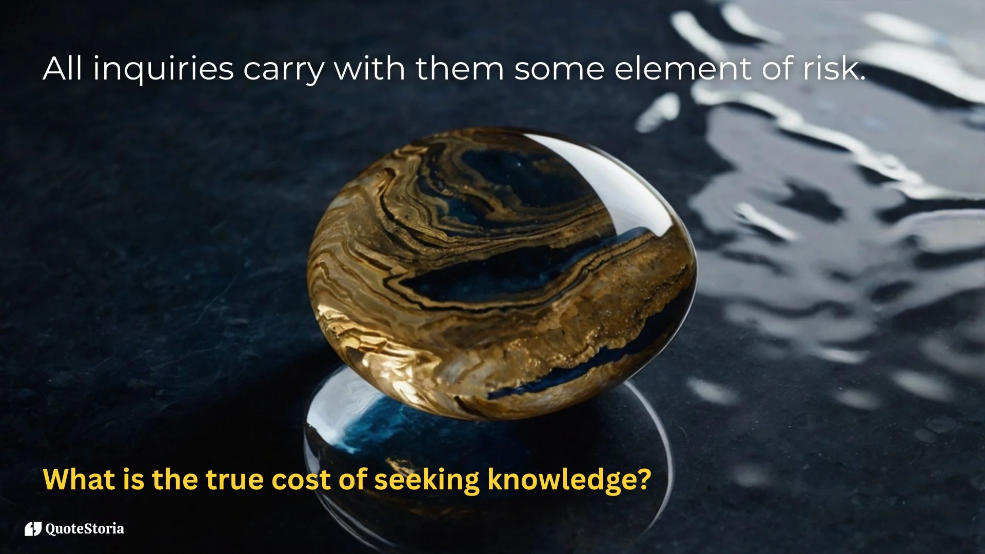 Carl Sagan featured image quote: "All inquiries carry some element of risk."